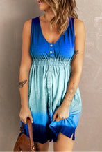 Load image into Gallery viewer, Double Take Scoop Neck Buttoned Sleeveless Magic Dress with Pockets