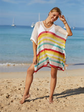 Load image into Gallery viewer, Cutout Striped Cover-Up with Tassel