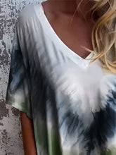 Load image into Gallery viewer, Full Size Pocketed Tie-Dye Short Sleeve Dress