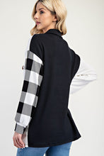 Load image into Gallery viewer, Celeste Full Size Plaid Contrast Button Up Shacket