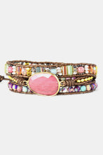 Load image into Gallery viewer, Handmade Crystal Beaded Natural Stone Bracelet