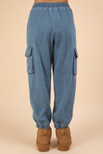 Load image into Gallery viewer, VERY J Washed Drawstring Jogger Cargo Jeans