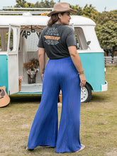 Load image into Gallery viewer, Plus Size Striped Wide-Leg Pants