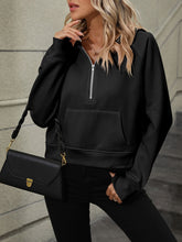 Load image into Gallery viewer, Mandy Half Zip Long Sleeve Sweatshirt