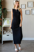 Load image into Gallery viewer, First Love Ribbed Knit Sleeveless Fitted Midi Dress