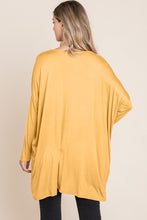 Load image into Gallery viewer, BOMBOM Round Neck Long Sleeve Oversized Top