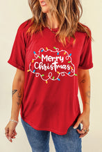 Load image into Gallery viewer, MERRY CHRISTMAS Round Neck Short Sleeve T-Shirt