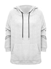 Load image into Gallery viewer, Full Size Drawstring Long Sleeve Hoodie