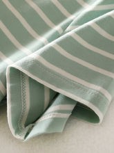 Load image into Gallery viewer, Striped Round Neck Short Sleeve Dress