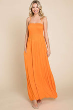 Load image into Gallery viewer, Culture Code Full Size Smocked Cami Maxi Dress with Pockets