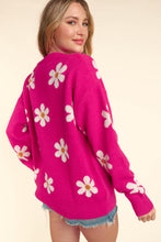 Load image into Gallery viewer, Haptics Full Size Daisy Floral Button Down Long Sleeve Cardigan