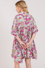 Load image into Gallery viewer, SAGE + FIG Floral Button Down Mini Shirt Dress