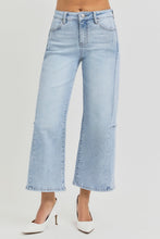 Load image into Gallery viewer, RISEN Full Size High Rise Seamed Detail Wide Leg Crop Jeans