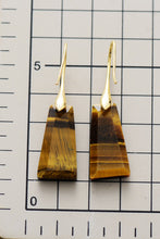 Load image into Gallery viewer, Handmade Geometrical Shape Natural Stone Dangle Earrings