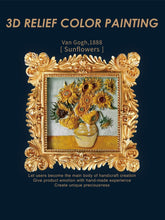Load image into Gallery viewer, Relief Van Gogh's Sunflowers DIY 3D Oil Painting Kit