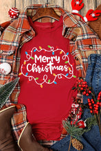 Load image into Gallery viewer, MERRY CHRISTMAS Round Neck Short Sleeve T-Shirt