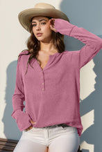Load image into Gallery viewer, Double Take Full Size Notched Thumbhole Long Sleeve T-Shirt