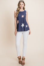 Load image into Gallery viewer, BOMBOM Star Print Round Neck Tank
