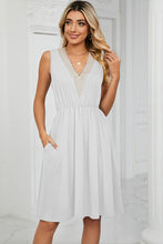Load image into Gallery viewer, Pocketed V-Neck Wide Strap Dress
