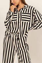 Load image into Gallery viewer, HYFVE Striped Button Up Shirt and Pants Set