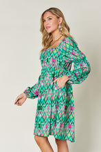Load image into Gallery viewer, Double Take Full Size Printed Long Sleeve Dress