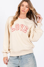 Load image into Gallery viewer, SAGE + FIG LOVE Path Applique Drop Shoulder Sweatshirt