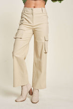 Load image into Gallery viewer, Davi & Dani Flap Pocket Mid Rise Cargo Pants