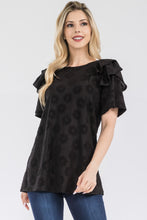 Load image into Gallery viewer, Celeste Full Size Ruffle Layered Short Sleeve Daisy Floral Top