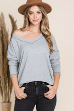 Load image into Gallery viewer, Reborn J V Neck Long Sleeve Top