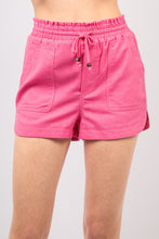Load image into Gallery viewer, VERY J Drawstring Elastic Waist Linen Shorts