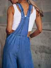 Load image into Gallery viewer, Wide Leg Denim Overalls