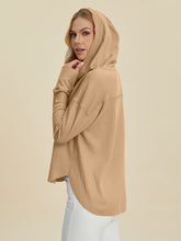 Load image into Gallery viewer, Double Take Full Size High-Low Dropped Shoulder Long Sleeve Hoodie