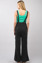 Load image into Gallery viewer, VERY J Texture Washed Wide Leg Overalls
