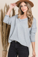 Load image into Gallery viewer, Reborn J V Neck Long Sleeve Top