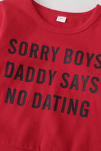 Load image into Gallery viewer, Girls Letter Top and Sunflower Pants Set