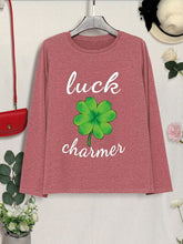 Load image into Gallery viewer, LUCK CHARMER Lucky Clover Round Neck T-Shirt
