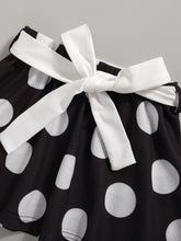 Load image into Gallery viewer, Girls Ruffled Top and Polka Dot Skirt Set