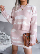 Load image into Gallery viewer, Cloud Sweater and Knit Skirt Set