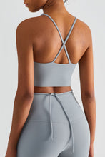 Load image into Gallery viewer, Crisscross Tied Sports Bra