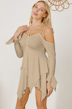 Load image into Gallery viewer, Tie Shoulder Layered Mini Cami Dress