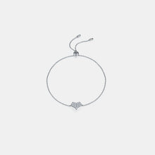 Load image into Gallery viewer, Moissanite 925 Sterling Silver Heart Bracelet