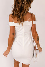 Load image into Gallery viewer, Plunge Spaghetti Strap Mini Dress