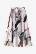 Load image into Gallery viewer, Full Size Floral Tie-Waist Skirt