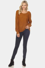 Load image into Gallery viewer, Round Neck Raglan Sleeve Sweater