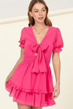 Load image into Gallery viewer, DAYS LIKE THIS TIE FRONT MINI DRESS