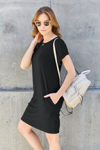 Load image into Gallery viewer, Basic Bae Full Size Round Neck Short Sleeve Dress with Pockets