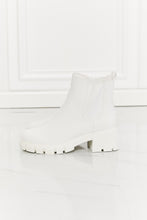Load image into Gallery viewer, MMShoes Work For It Matte Lug Sole Chelsea Boots in White