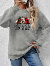Load image into Gallery viewer, MERRY CHRISTMAS Round Neck Long Sleeve Sweatshirt