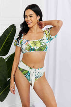 Load image into Gallery viewer, Marina West Swim Vacay Ready Puff Sleeve Bikini in Floral
