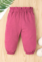 Load image into Gallery viewer, Baby Girl Reindeer Bodysuit and Paperbag Joggers Set